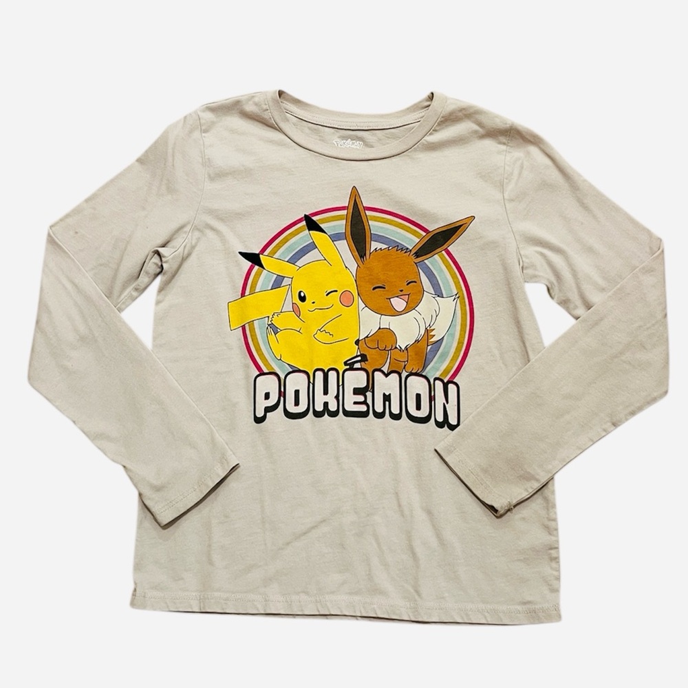 Pokemon L(10-12) long sleeve graphic tee